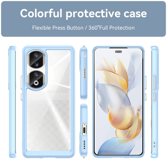 For Honor 80 Pro Colorful Series Acrylic Hybrid TPU Phone Case(Blue) by buy2fix