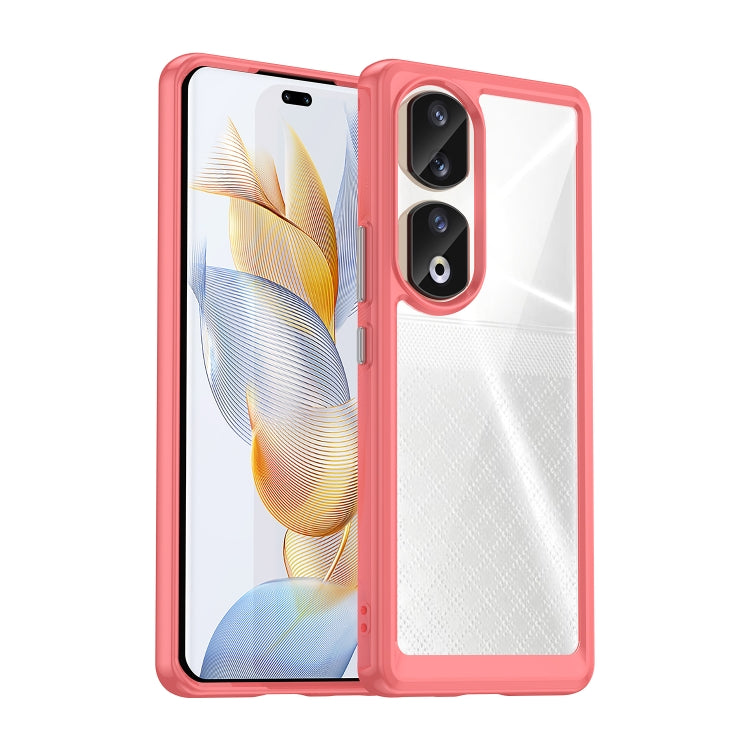 For Honor 80 Pro Colorful Series Acrylic Hybrid TPU Phone Case(Red) - Honor Cases by buy2fix | Online Shopping UK | buy2fix