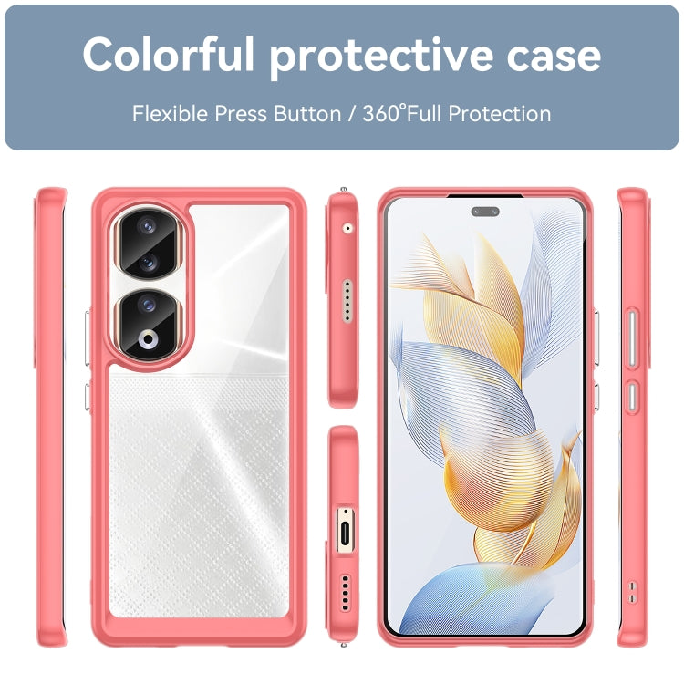 For Honor 80 Pro Colorful Series Acrylic Hybrid TPU Phone Case(Red) - Honor Cases by buy2fix | Online Shopping UK | buy2fix