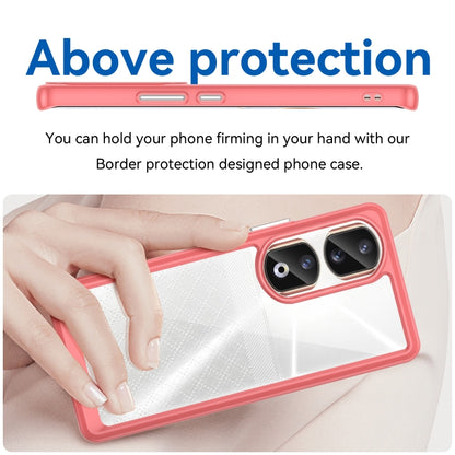 For Honor 90 Pro Colorful Series Acrylic Hybrid TPU Phone Case(Red) - Honor Cases by buy2fix | Online Shopping UK | buy2fix