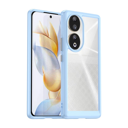 For Honor 80 Colorful Series Acrylic Hybrid TPU Phone Case(Blue) - Honor Cases by buy2fix | Online Shopping UK | buy2fix