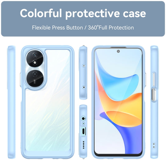 For Honor Play 50 Plus Colorful Series Acrylic Hybrid TPU Phone Case(Blue) by buy2fix