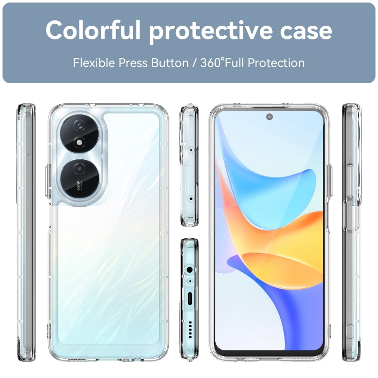 For Honor Play 50 Plus Colorful Series Acrylic Hybrid TPU Phone Case(Transparent) - Honor Cases by buy2fix | Online Shopping UK | buy2fix