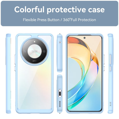 For Honor Magic6 Lite 5G Colorful Series Acrylic Hybrid TPU Phone Case(Blue) - Honor Cases by buy2fix | Online Shopping UK | buy2fix