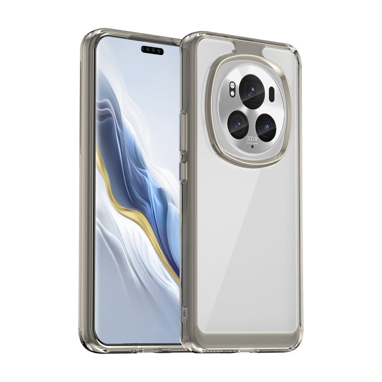 For Honor Magic6 Pro 5G Colorful Series Acrylic Hybrid TPU Phone Case(Transparent Grey) - Honor Cases by buy2fix | Online Shopping UK | buy2fix