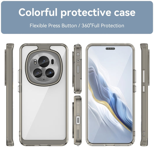 For Honor Magic6 Pro 5G Colorful Series Acrylic Hybrid TPU Phone Case(Transparent Grey) by buy2fix