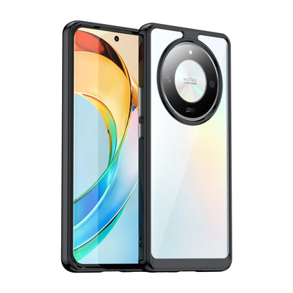 For Honor X50 GT Colorful Series Acrylic Hybrid TPU Phone Case(Black) - Honor Cases by buy2fix | Online Shopping UK | buy2fix