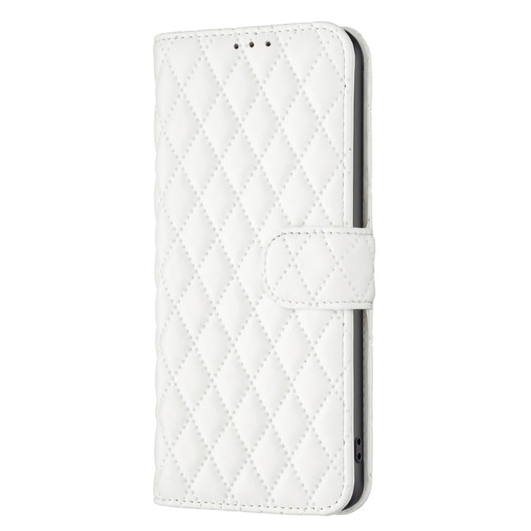 For iPhone Air Diamond Lattice Wallet Flip Leather Phone Case(White) - iPhone Air Cases by buy2fix | Online Shopping UK | buy2fix