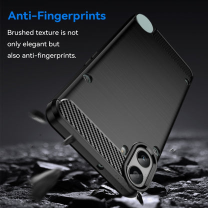 For Nothing CMF Phone 1 Carbon Fiber Brushed Texture TPU Phone Case(Black) - More Brand by buy2fix | Online Shopping UK | buy2fix
