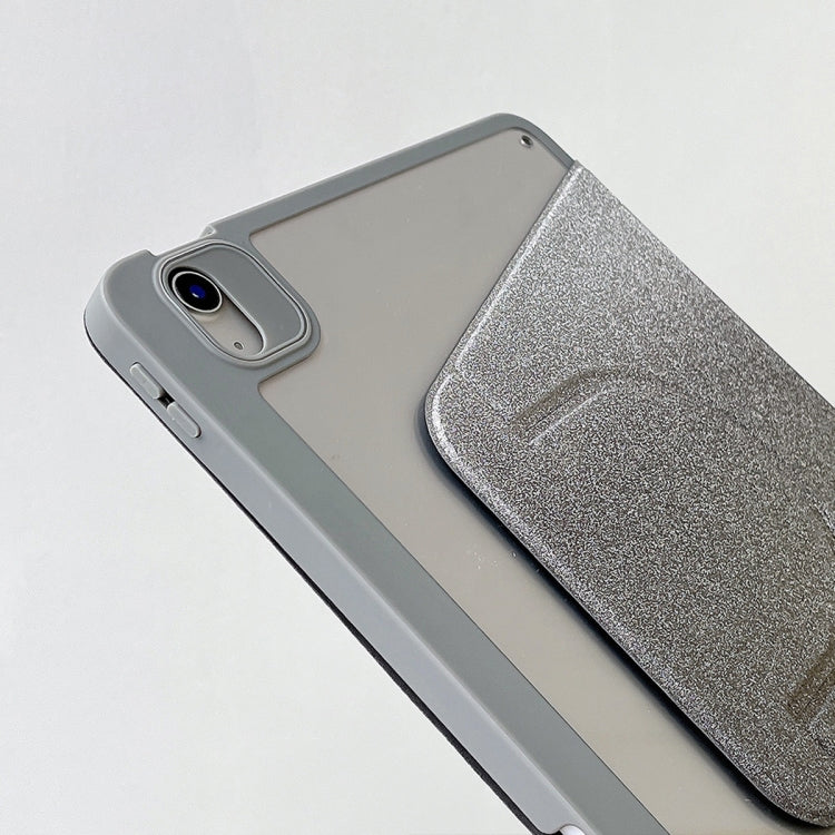 For iPad Pro 12.9 2022 / 2021 / 2020 Gradient Glitter Magnetic Split Leather Tablet Case(Black) - iPad Pro 12.9 (2022/2021) Cases by buy2fix | Online Shopping UK | buy2fix