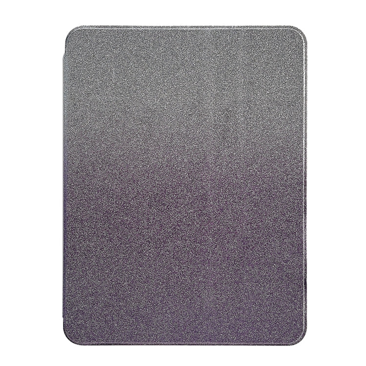 For iPad Air 11 2025 / 2024 / Pro 11 Gradient Glitter Magnetic Split Leather Tablet Case(Purple) by buy2fix
