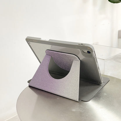 For iPad Air 11 2025 / 2024 / Pro 11 Gradient Glitter Magnetic Split Leather Tablet Case(Purple) by buy2fix