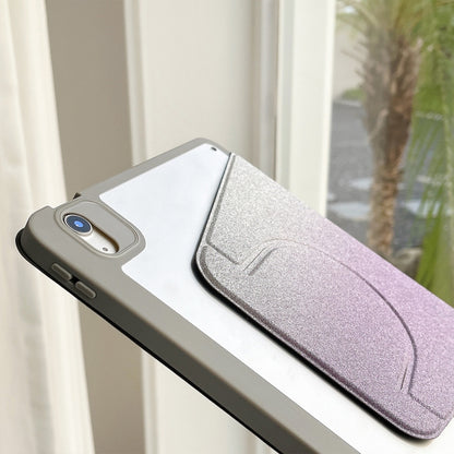 For iPad Air 11 2025 / 2024 / Pro 11 Gradient Glitter Magnetic Split Leather Tablet Case(Purple) by buy2fix