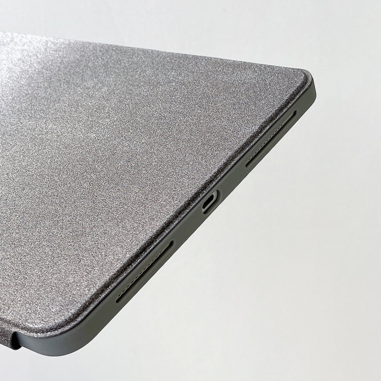 For iPad 2025 / 2022 Gradient Glitter Magnetic Split Leather Tablet Case(Black) - iPad 2025 / 2022 Cases by buy2fix | Online Shopping UK | buy2fix