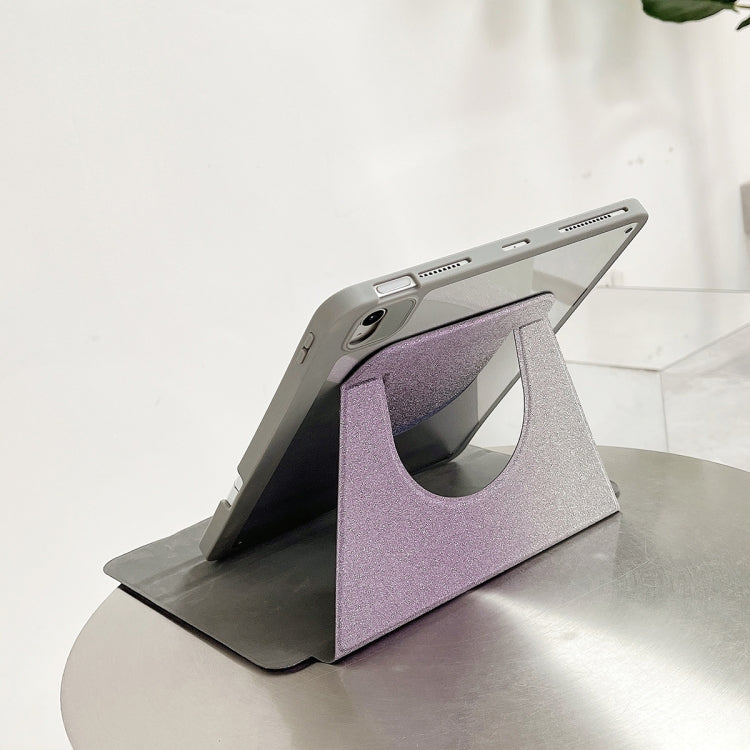 For iPad 2025 / 2022 Gradient Glitter Magnetic Split Leather Tablet Case(Purple) - iPad 2025 / 2022 Cases by buy2fix | Online Shopping UK | buy2fix