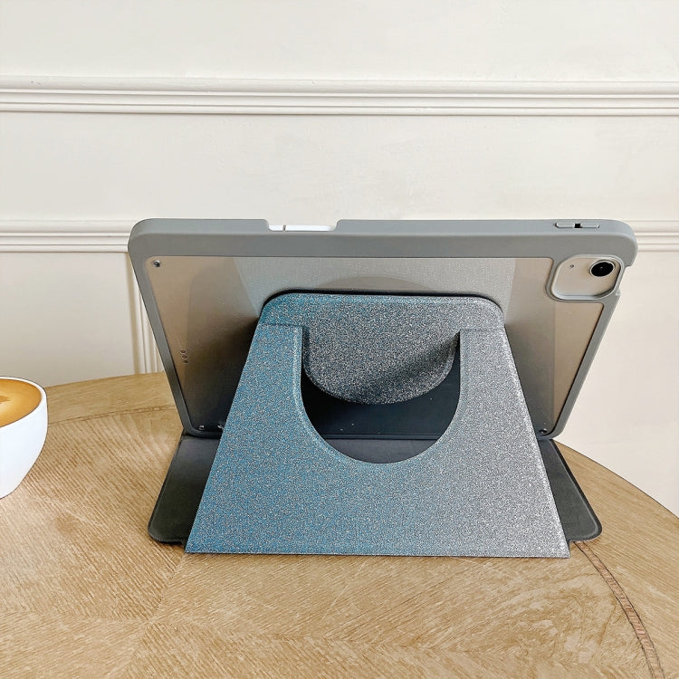 For iPad 10.2 2021 / 2020 / 10.5 Gradient Glitter Magnetic Split Leather Tablet Case(Blue) - iPad 10.2 Cases by buy2fix | Online Shopping UK | buy2fix