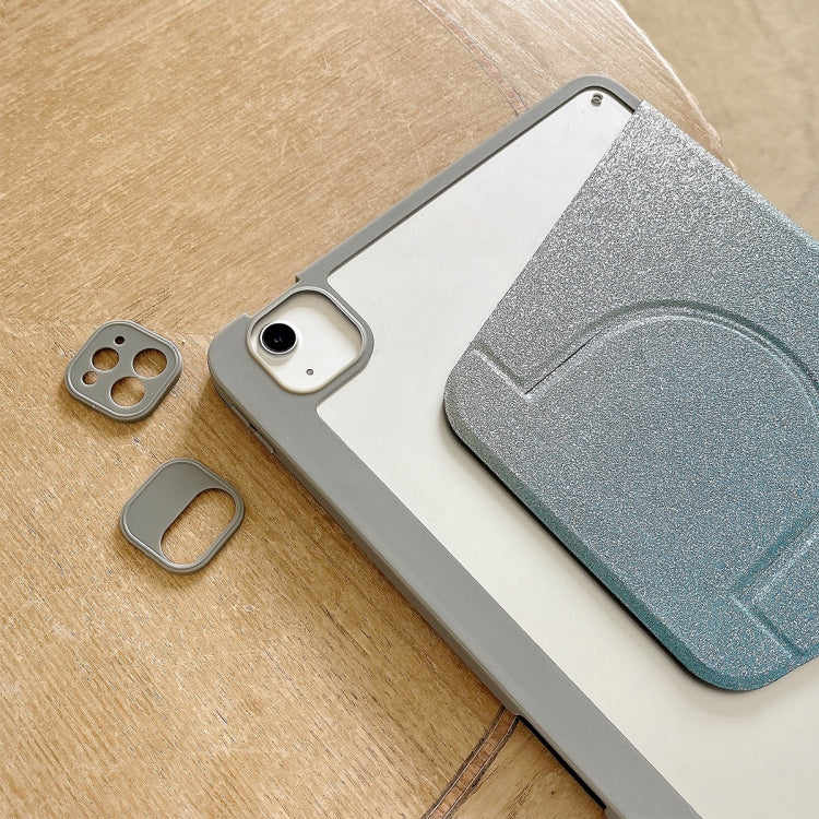 For iPad 10.2 2021 / 2020 / 10.5 Gradient Glitter Magnetic Split Leather Tablet Case(Blue) - iPad 10.2 Cases by buy2fix | Online Shopping UK | buy2fix