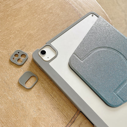 For iPad 10.2 2021 / 2020 / 10.5 Gradient Glitter Magnetic Split Leather Tablet Case(Blue) - iPad 10.2 Cases by buy2fix | Online Shopping UK | buy2fix