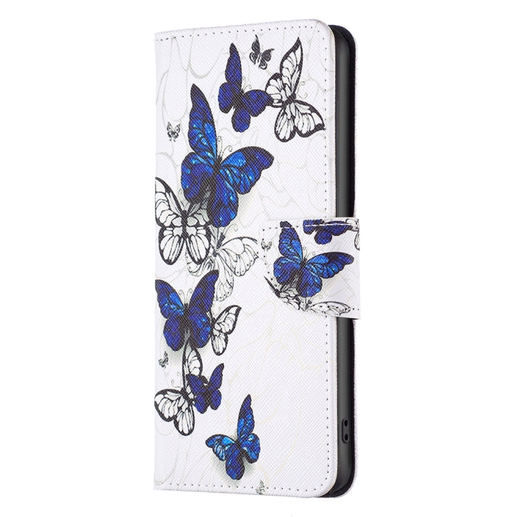 For iPhone 16 Pro Colored Drawing Pattern Flip Leather Phone Case(Butterflies) - iPhone 16 Pro Cases by buy2fix | Online Shopping UK | buy2fix