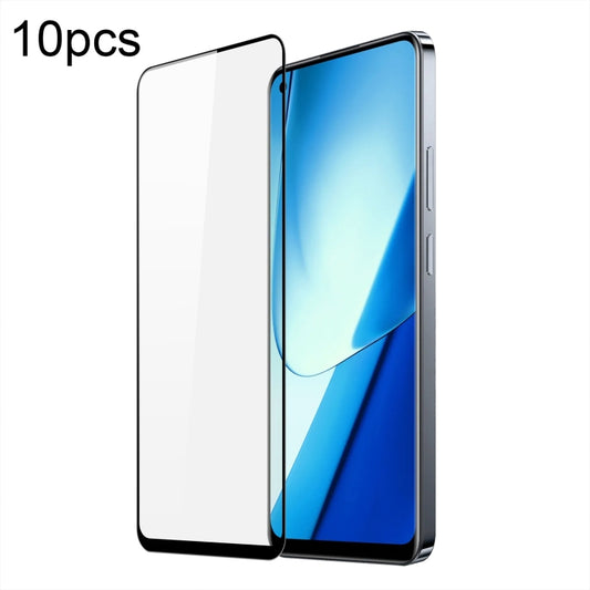 For Realme 11 10pcs DUX DUCIS 0.33mm 9H Medium Alumina Tempered Glass Film by DUX DUCIS