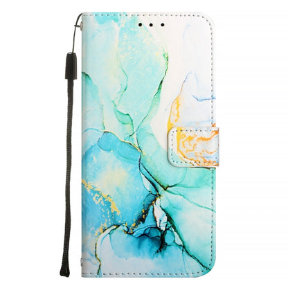 For iPhone SE 2024 PT003 Marble Pattern Flip Leather Phone Case(Green LS003) - More iPhone Cases by buy2fix | Online Shopping UK | buy2fix