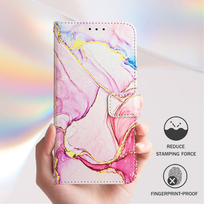 For iPhone 16 Plus PT003 Marble Pattern Flip Leather Phone Case(Rose Gold LS005) - iPhone 16 Plus Cases by buy2fix | Online Shopping UK | buy2fix