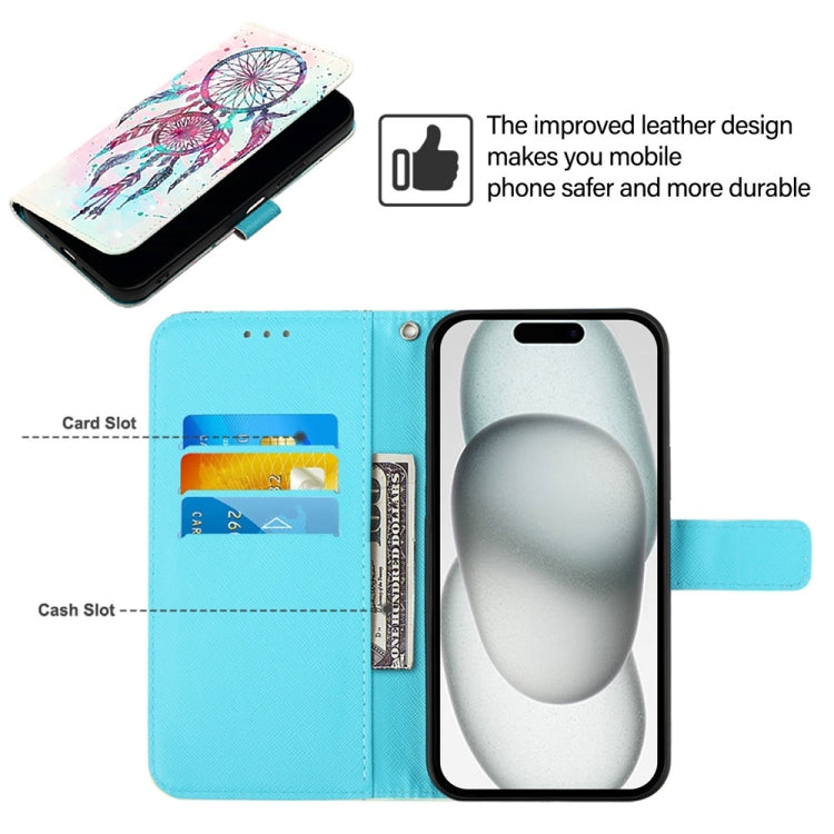 For iPhone 16 Pro 3D Painting Horizontal Flip Leather Phone Case(Color Drop Wind Chimes) by buy2fix