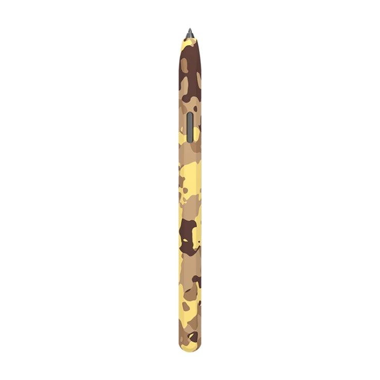 For Samsung Galaxy Tab S6 Lite LOVE MEI Camouflage Silicone Protective Pen Case(Yellow) by LOVE MEI