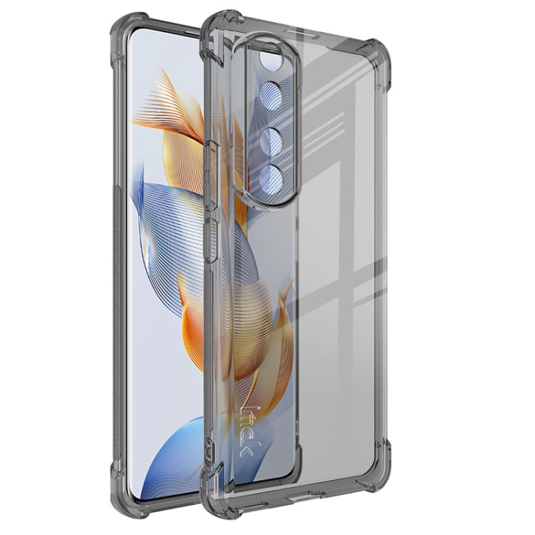 For Honor 90 Pro imak Shockproof Airbag TPU Phone Case(Transparent Black) - Honor Cases by imak | Online Shopping UK | buy2fix