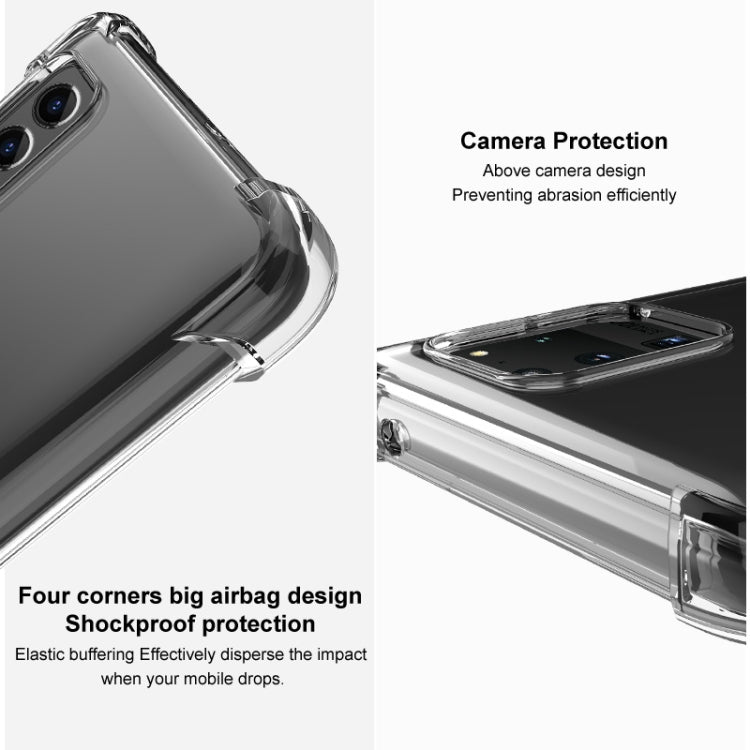For Huawei nova 11 imak Shockproof Airbag TPU Phone Case(Transparent Black) by imak