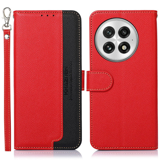 For OnePlus Nord 13 KHAZNEH Litchi Texture Leather RFID Phone Case(Red) by buy2fix