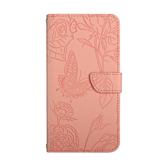 For OnePlus 12 5G Global Skin Feel Butterfly Peony Embossed Leather Phone Case(Pink) by buy2fix