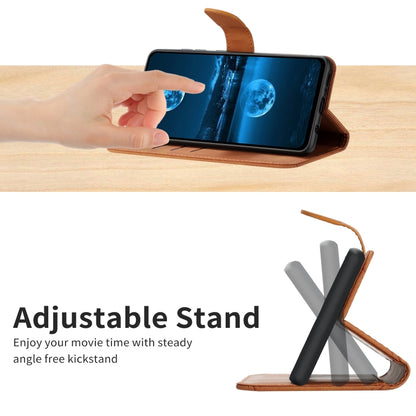 For OnePlus 12 5G Global Stitching Embossed Leather Phone Case(Brown) by buy2fix