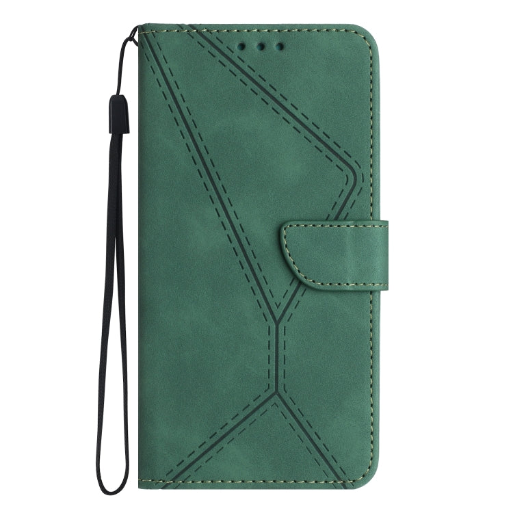 For OnePlus 12 5G Global Stitching Embossed Leather Phone Case(Green) by buy2fix
