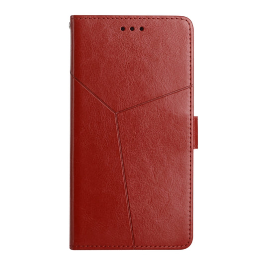 For OnePlus 12 5G Global Y-shaped Pattern Flip Leather Phone Case(Brown) by buy2fix