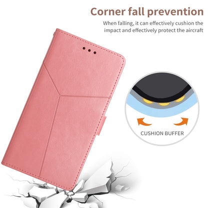 For OnePlus 12 5G Global Y-shaped Pattern Flip Leather Phone Case(Pink) - OnePlus Cases by buy2fix | Online Shopping UK | buy2fix