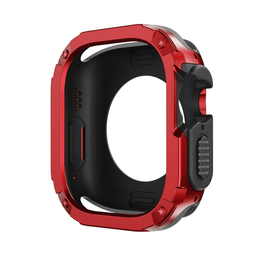 For Apple Watch Ultra 3 / 2 / 1 49mm 2-in-1 PC Hybrid TPU Armor Watch Case(Red) by buy2fix