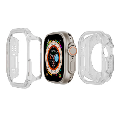 For Apple Watch Ultra 3 / 2 / 1 49mm 2-in-1 PC Hybrid TPU Armor Watch Case(Transparent) by buy2fix