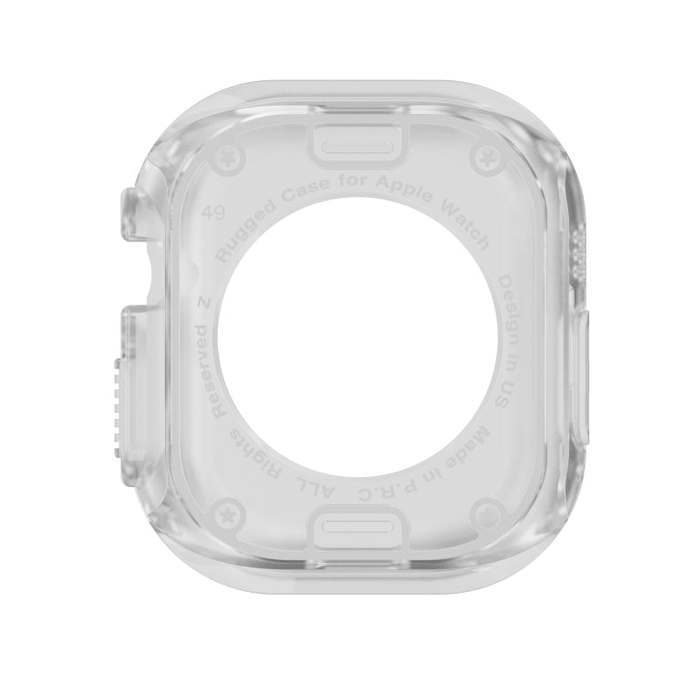For Apple Watch Ultra 3 / 2 / 1 49mm 2-in-1 PC Hybrid TPU Armor Watch Case(Transparent) by buy2fix