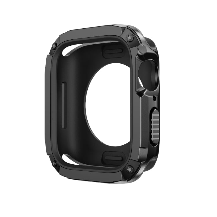 For Apple Watch Series 9 / 8 / 7 45mm 2-in-1 PC Hybrid TPU Armor Watch Case(Black) by buy2fix
