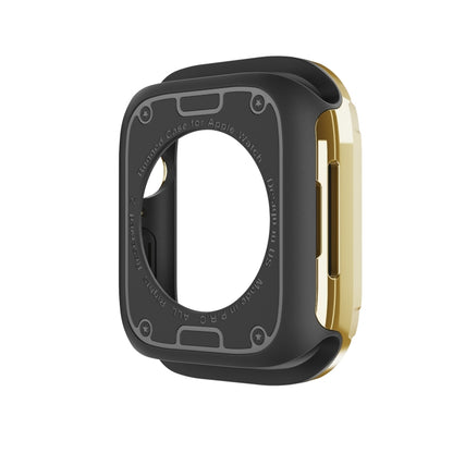 For Apple Watch Series 9 / 8 / 7 45mm 2-in-1 PC Hybrid TPU Armor Watch Case(Gold) by buy2fix