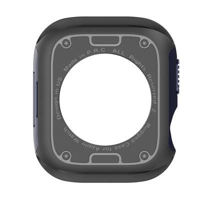 For Apple Watch Series 9 / 8 / 7 41mm 2-in-1 PC Hybrid TPU Armor Watch Case(Midnight Blue) by buy2fix