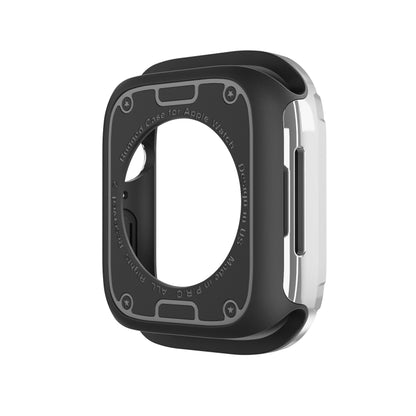 For Apple Watch Series 9 / 8 / 7 41mm 2-in-1 PC Hybrid TPU Armor Watch Case(Silver Gray) by buy2fix