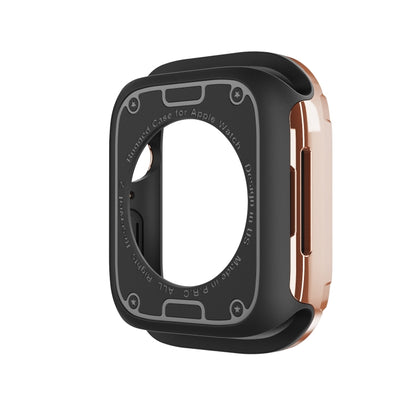For Apple Watch Series 6 / 5 / 4 / SE 44mm 2-in-1 PC Hybrid TPU Armor Watch Case(Rose Gold) by buy2fix