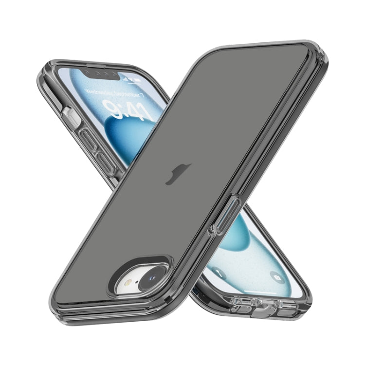 For iPhone 16e Shockproof Terminator Transparent Phone Case(Grey) - iPhone 16e Cases by buy2fix | Online Shopping UK | buy2fix