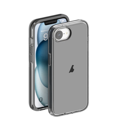 For iPhone 16e Shockproof Terminator Transparent Phone Case(Grey) - iPhone 16e Cases by buy2fix | Online Shopping UK | buy2fix