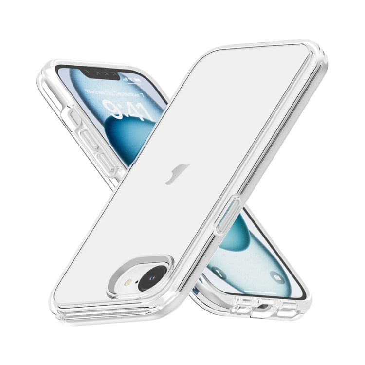 For iPhone 16e Shockproof Terminator Transparent Phone Case(Transparent) - iPhone 16e Cases by buy2fix | Online Shopping UK | buy2fix