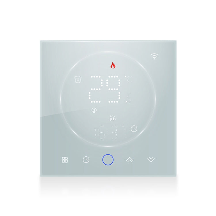 BHT-008GBL 95-240V AC 16A Smart Home Electric Heating LED Thermostat Without WiFi(White) by buy2fix