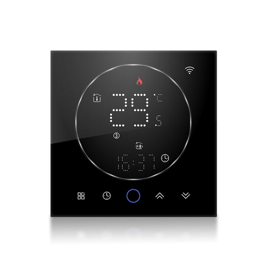 BHT-008GCL 95-240V AC 5A Smart Home Boiler Heating LED Thermostat Without WiFi(Black) by buy2fix