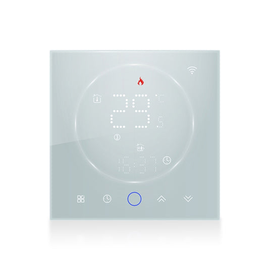 BHT-008GCL 95-240V AC 5A Smart Home Boiler Heating LED Thermostat Without WiFi(White) by buy2fix